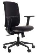 Fotel obrotowy ZN-605-B tk.30 czarny - krzesło biurowe do biurka - TILT Fotel obrotowy ZN-605-B tk.30 czarny - krzesło biurowe do biurka - TILT