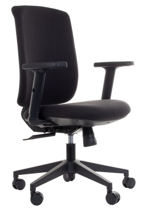 Fotel obrotowy ZN-605-B tk.30 czarny - krzesło biurowe do biurka - TILT Fotel obrotowy ZN-605-B tk.30 czarny - krzesło biurowe do biurka - TILT