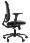 Fotel obrotowy ZN-605-B tk.30 czarny - krzesło biurowe do biurka - TILT Fotel obrotowy ZN-605-B tk.30 czarny - krzesło biurowe do biurka - TILT