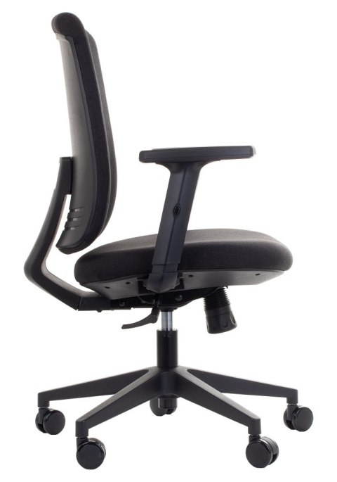 Fotel obrotowy ZN-605-B tk.30 czarny - krzesło biurowe do biurka - TILT Fotel obrotowy ZN-605-B tk.30 czarny - krzesło biurowe do biurka - TILT