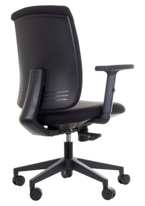 Fotel obrotowy ZN-605-B tk.30 czarny - krzesło biurowe do biurka - TILT Fotel obrotowy ZN-605-B tk.30 czarny - krzesło biurowe do biurka - TILT