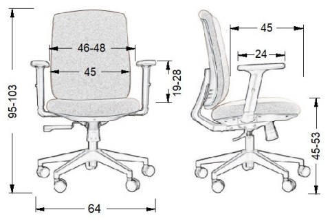 Fotel obrotowy ZN-605-B tk.6 beżowy - krzesło biurowe do biurka - TILT Fotel obrotowy ZN-605-B tk.6 beżowy - krzesło biurowe do biurka - TILT