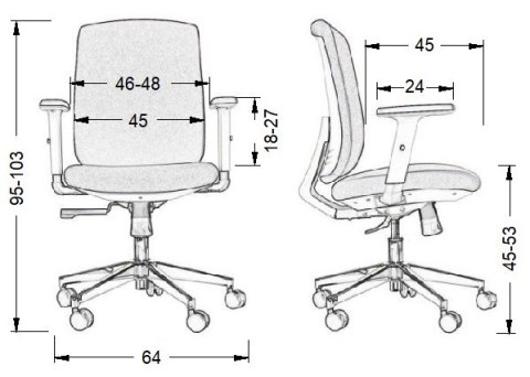 Fotel obrotowy ZN-605-W tk.26 brąz - krzesło biurowe do biurka - TILT Fotel obrotowy ZN-605-W tk.26 brąz - krzesło biurowe do biurka - TILT