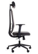 Fotel obrotowy ZN-807-B tk.26 brąz - krzesło biurowe do biurka - TILT, ZAGŁÓWEK Fotel obrotowy ZN-807-B tk.26 brąz - krzesło biurowe do biurka - TILT, ZAGŁÓWEK