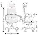 Fotel obrotowy ZN-807-B tk.26 brąz - krzesło biurowe do biurka - TILT, ZAGŁÓWEK Fotel obrotowy ZN-807-B tk.26 brąz - krzesło biurowe do biurka - TILT, ZAGŁÓWEK