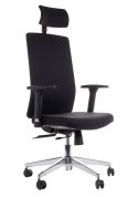 Fotel obrotowy ZN-807-C tk.30 czarny - krzesło biurowe do biurka - TILT, ZAGŁÓWEK Fotel obrotowy ZN-807-C tk.30 czarny - krzesło biurowe do biurka - TILT, ZAGŁÓWEK