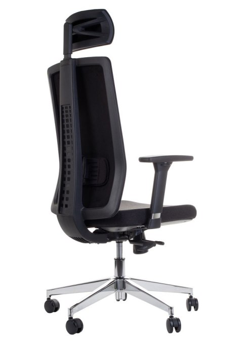 Fotel obrotowy ZN-807-C tk.30 czarny - krzesło biurowe do biurka - TILT, ZAGŁÓWEK Fotel obrotowy ZN-807-C tk.30 czarny - krzesło biurowe do biurka - TILT, ZAGŁÓWEK