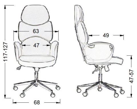 Fotel obrotowy szary BEDFORD tk. 206/54/B - krzesło biurowe do biurka - TILT Fotel obrotowy szary BEDFORD tk. 206/54/B - krzesło biurowe do biurka - TILT
