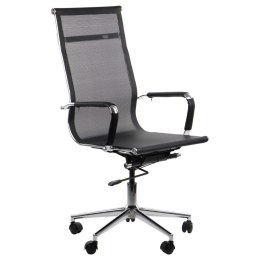 Fotel obrotowy BURNET czarny - krzesło biurowe do biurka - TILT