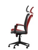 Fotel obrotowy CLAYTON tk. 54 czarny - krzesło biurowe do biurka - TILT, ZAGŁÓWEK Fotel obrotowy CLAYTON tk. 54 czarny - krzesło biurowe do biurka - TILT, ZAGŁÓWEK