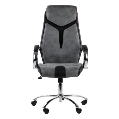 Fotel obrotowy CLIFTON tk. A45/PU szary - krzesło biurowe do biurka - TILT Fotel obrotowy CLIFTON tk. A45/PU szary - krzesło biurowe do biurka - TILT