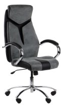 Fotel obrotowy CLIFTON tk. A45/PU szary - krzesło biurowe do biurka - TILT Fotel obrotowy CLIFTON tk. A45/PU szary - krzesło biurowe do biurka - TILT