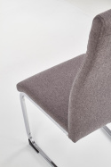 Halmar K370 krzesło ciemny popiel tkanina /chrom