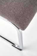 Halmar K370 krzesło ciemny popiel tkanina /chrom