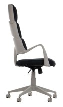 Fotel obrotowy LORETTO tap. 54 czarny - krzesło biurowe do biurka - TILT Fotel obrotowy LORETTO tap. 54 czarny - krzesło biurowe do biurka - TILT