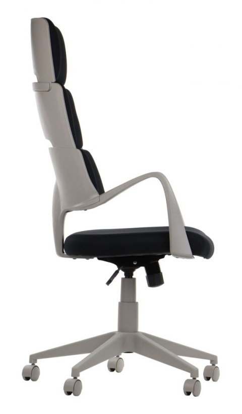 Fotel obrotowy LORETTO tap. 54 czarny - krzesło biurowe do biurka - TILT Fotel obrotowy LORETTO tap. 54 czarny - krzesło biurowe do biurka - TILT