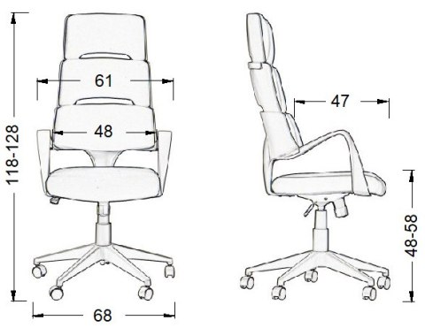 Fotel obrotowy LORETTO tap. 54 czarny - krzesło biurowe do biurka - TILT Fotel obrotowy LORETTO tap. 54 czarny - krzesło biurowe do biurka - TILT