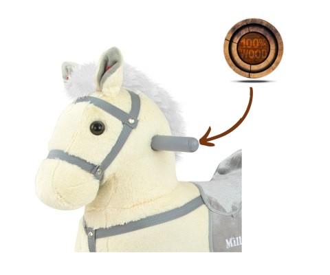 Milly Mally Koń Konik na biegunach PePe Beige Milly Mally Koń Konik na biegunach PePe Beige