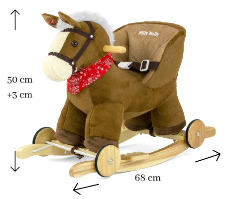 Milly Mally Koń Konik na biegunach Polly Dark Brown Milly Mally Koń Konik na biegunach Polly Dark Brown