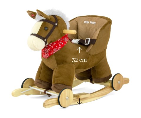 Milly Mally Koń Konik na biegunach Polly Dark Brown Milly Mally Koń Konik na biegunach Polly Dark Brown
