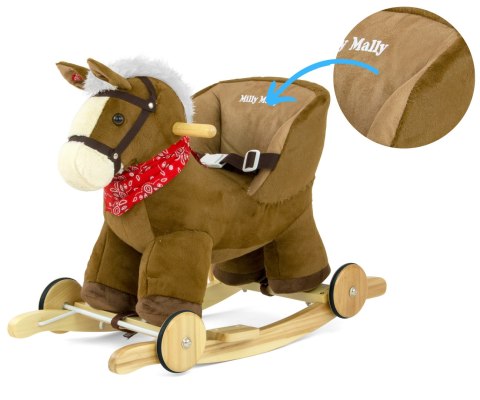 Milly Mally Koń Konik na biegunach Polly Dark Brown Milly Mally Koń Konik na biegunach Polly Dark Brown