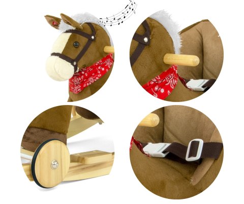 Milly Mally Koń Konik na biegunach Polly Dark Brown Milly Mally Koń Konik na biegunach Polly Dark Brown