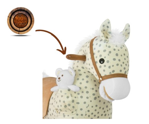 Milly Mally Koń Konik na biegunach Pony Gray Dot rusza pyskiem i ogonem wydaje realistyczne odgłosy Miś w zestawie 18 m+ Milly Mally Koń Konik na biegunach Pony Gray Dot rusza pyskiem i ogonem wydaje realistyczne odgłosy Miś w zestawie 18 m+