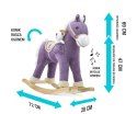 Milly Mally Koń Konik na biegunach Pony Purple