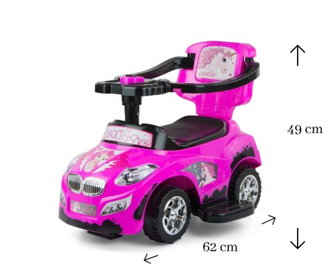 Milly Mally Pojazd Happy Pink Milly Mally Pojazd Happy Pink
