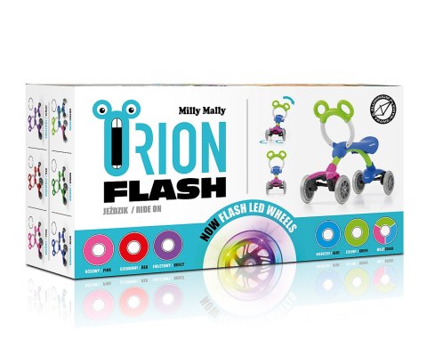 POJAZD JEŹDZIK ROWEREK Orion Flash violet Milly Mally FIOLETOWY ŚWIECĄCE KOŁA POJAZD JEŹDZIK ROWEREK Orion Flash violet Milly Mally FIOLETOWY ŚWIECĄCE KOŁA