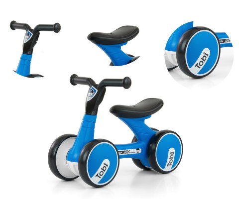 Milly Mally Pojazd Tobi Black-Blue Milly Mally Pojazd Tobi Black-Blue