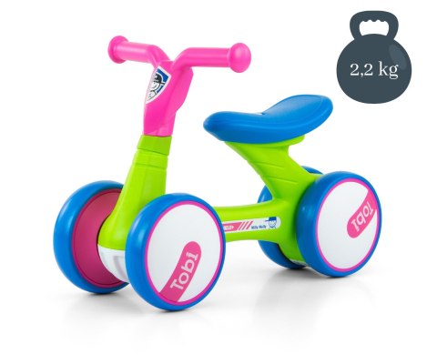Milly Mally Pojazd Tobi Pink-Green Milly Mally Pojazd Tobi Pink-Green