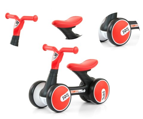 Milly Mally Pojazd Tobi Red-Black Milly Mally Pojazd Tobi Red-Black