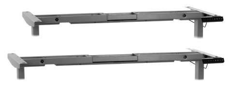 STELAŻ Z ELEKTRYCZNĄ REGULACJĄ WYSOKOŚCI UT04-2T/A aluminium, dwusilnikowy STELAŻ Z ELEKTRYCZNĄ REGULACJĄ WYSOKOŚCI UT04-2T/A aluminium, dwusilnikowy