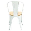 D2.DESIGN Krzesło Paris Wood białe jesion