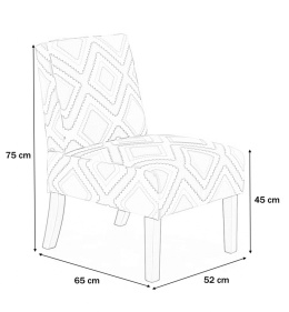 Halmar FIDO fotel wypoczynkowy wielobarwny tkanina