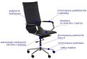 Fotel obrotowy HARPER czarny - krzesło biurowe do biurka - TILT