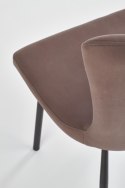 Halmar K380 krzesło brązowe ekoskóra czarny stelaż metal Halmar K380 krzesło brązowe ekoskóra czarny stelaż metal