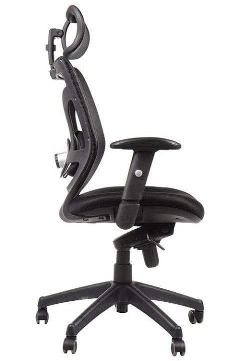 Fotel obrotowy KB-8901 CZARNY - krzesło biurowe do biurka - TILT, ZAGŁÓWEK Fotel obrotowy KB-8901 CZARNY - krzesło biurowe do biurka - TILT, ZAGŁÓWEK