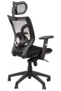 Fotel obrotowy KB-8901 CZARNY - krzesło biurowe do biurka - TILT, ZAGŁÓWEK Fotel obrotowy KB-8901 CZARNY - krzesło biurowe do biurka - TILT, ZAGŁÓWEK