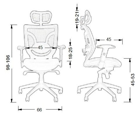 Fotel obrotowy KB-8901 CZARNY - krzesło biurowe do biurka - TILT, ZAGŁÓWEK Fotel obrotowy KB-8901 CZARNY - krzesło biurowe do biurka - TILT, ZAGŁÓWEK