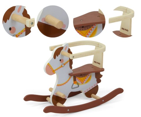 Milly Mally Koń Konik na biegunach Lucky 12 Brown Milly Mally Koń Konik na biegunach Lucky 12 Brown