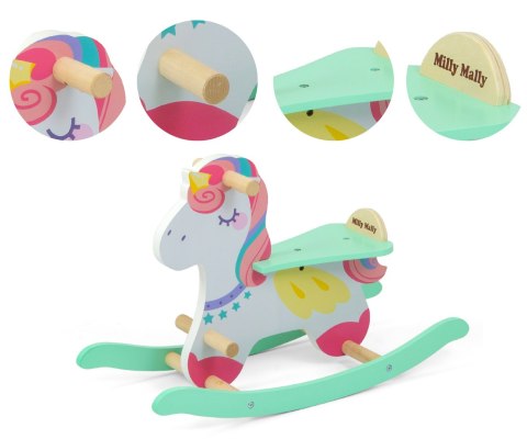 Milly Mally Koń Konik na biegunach Lucky 18 Unicorn Milly Mally Koń Konik na biegunach Lucky 18 Unicorn