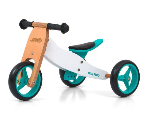 Milly Mally Pojazd Jeździk Chodzik Pchacz 2w1 Jake Classic Mint Zielony drewniany regulacja wysokości siodełka ogranicznik skręt Milly Mally Pojazd Jeździk Chodzik Pchacz 2w1 Jake Classic Mint Zielony drewniany regulacja wysokości siodełka ogranicznik skręt