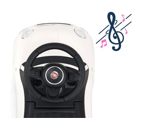 Milly Mally Pojazd Fiat 500 Pink Różowy jeździk auto dźwięki schowek realistyczny wygląd zabezpieczenie przed wywróceniem Milly Mally Pojazd Fiat 500 Pink Różowy jeździk auto dźwięki schowek realistyczny wygląd zabezpieczenie przed wywróceniem