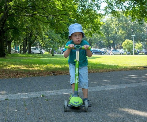 Milly Mally Scooter Hulajnoga Boogie Green Zielona aluminium składana regulacja wysokości kierownicy świecące koła 3 lata+ Milly Mally Scooter Hulajnoga Boogie Green Zielona aluminium składana regulacja wysokości kierownicy świecące koła 3 lata+