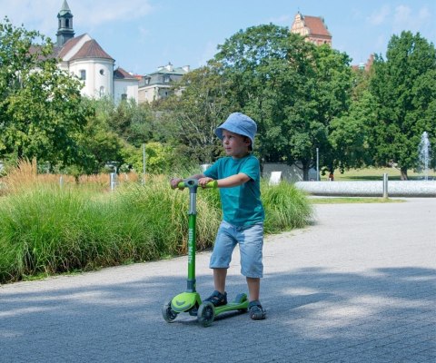 Milly Mally Scooter Hulajnoga Boogie Green Zielona aluminium składana regulacja wysokości kierownicy świecące koła 3 lata+ Milly Mally Scooter Hulajnoga Boogie Green Zielona aluminium składana regulacja wysokości kierownicy świecące koła 3 lata+