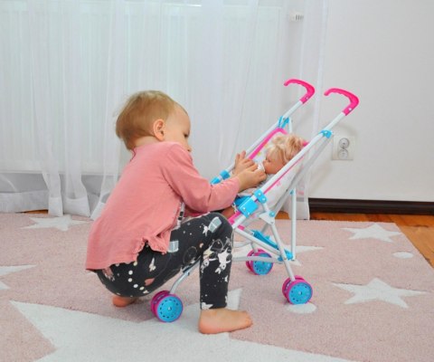 WÓZEK DLA LALEK SPACERÓWKA Julia Candy Milly Mally RÓŻOWO - NIEBIESKI WÓZEK DLA LALEK SPACERÓWKA Julia Candy Milly Mally RÓŻOWO - NIEBIESKI