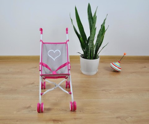 Milly Mally Wózek dla lalek Julia Prestige Pink Różowo Szary spacerówka składany 3lata wygląda jak prawdziwy wózek dla dzieci+ Milly Mally Wózek dla lalek Julia Prestige Pink Różowo Szary spacerówka składany 3lata wygląda jak prawdziwy wózek dla dzieci+