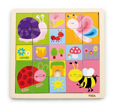 Viga Viga 50150 Kreatywne puzzle - życie w ogrodzie Viga Viga 50150 Kreatywne puzzle - życie w ogrodzie